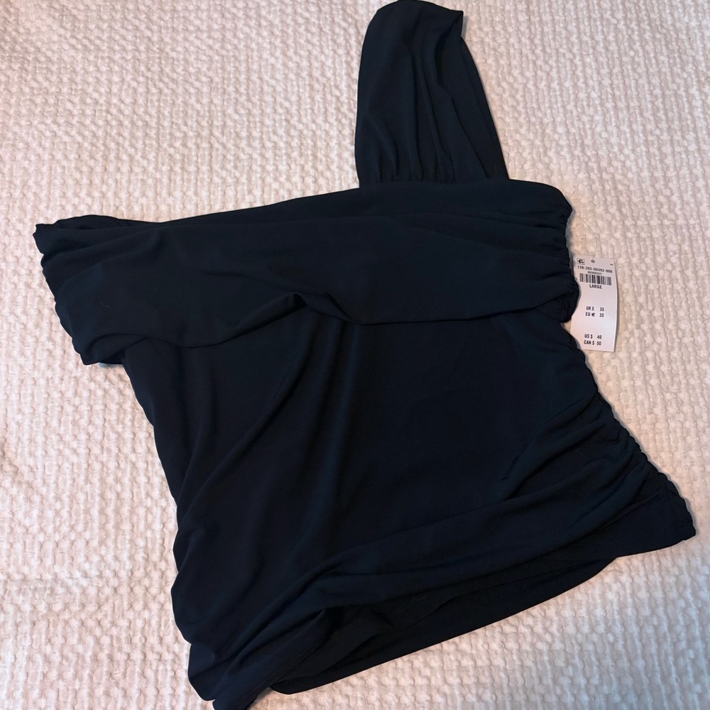 NWT Abercrombie Ruched One Shoulder Top